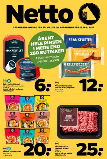thumbnail - Frankfurter original, med ost eller grillpølser 200-250 g. Pr. kg max. 60,00
