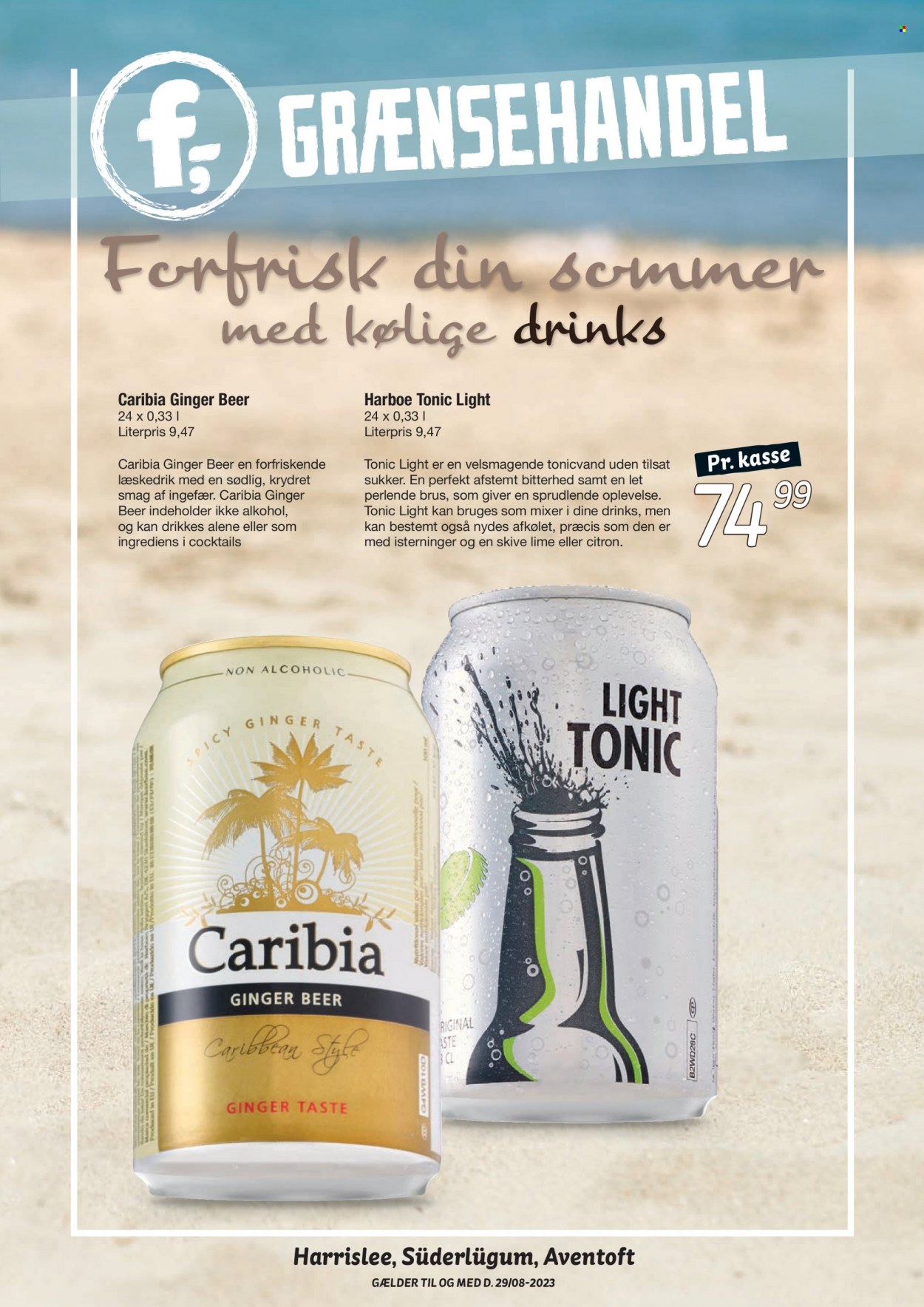 thumbnail - fakta Tyskland tilbud  - 17.5.2023 - 29.8.2023 - tilbudsprodukter - Lime, ingefær, ginger ale, øl, tonic. Side 16.