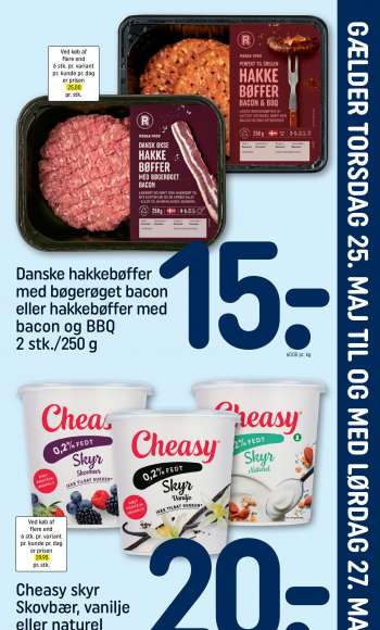 thumbnail - Danske hakkebøffer med bøgerøget bacon eller hakkebøffer med bacon og BBQ 2 stk./250 g