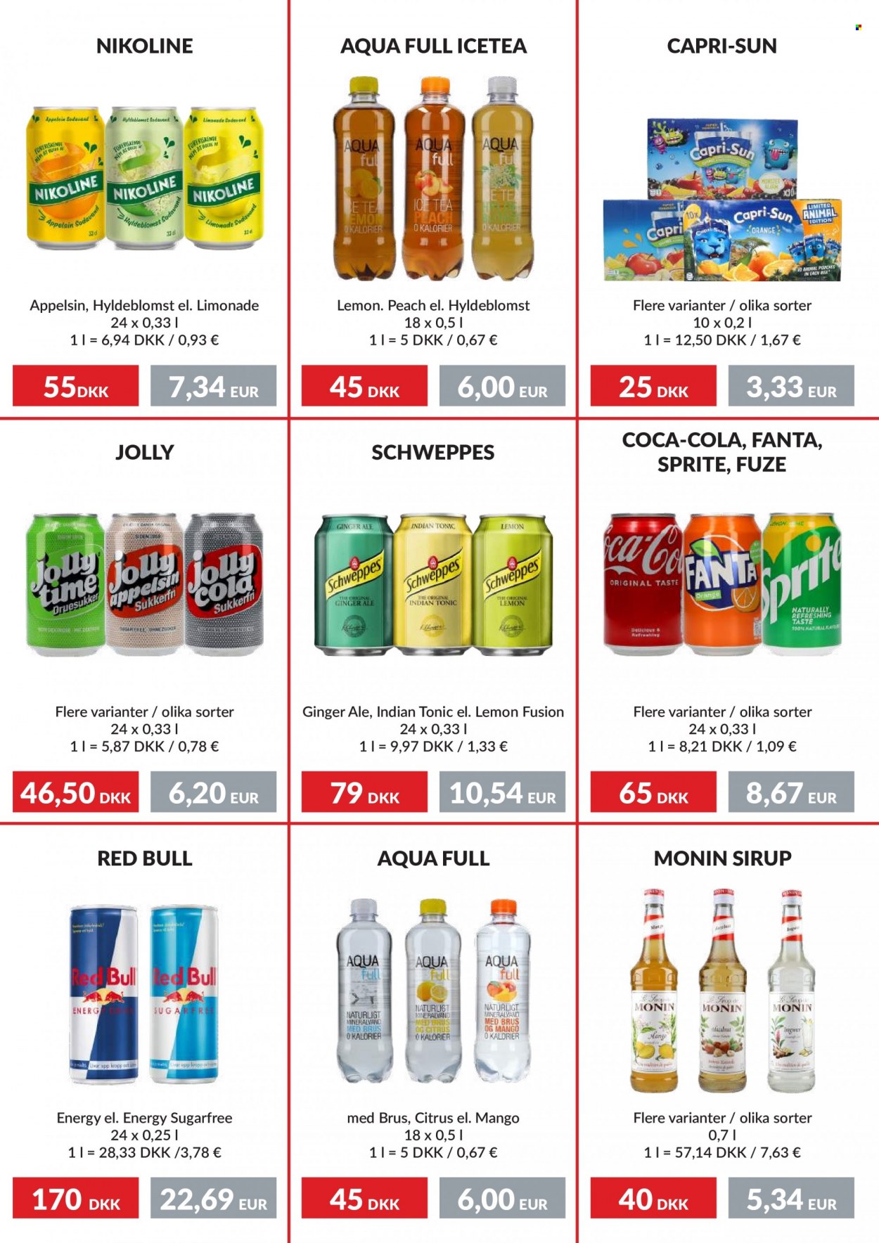 thumbnail - Nielsen Discount tilbud  - 27.4.2023 - 31.5.2023 - tilbudsprodukter - ginger ale, Capri Sun, ice tea, red bull, Schweppes, tonic, Coca-Cola, Fanta, sodavand, Sprite. Side 3.