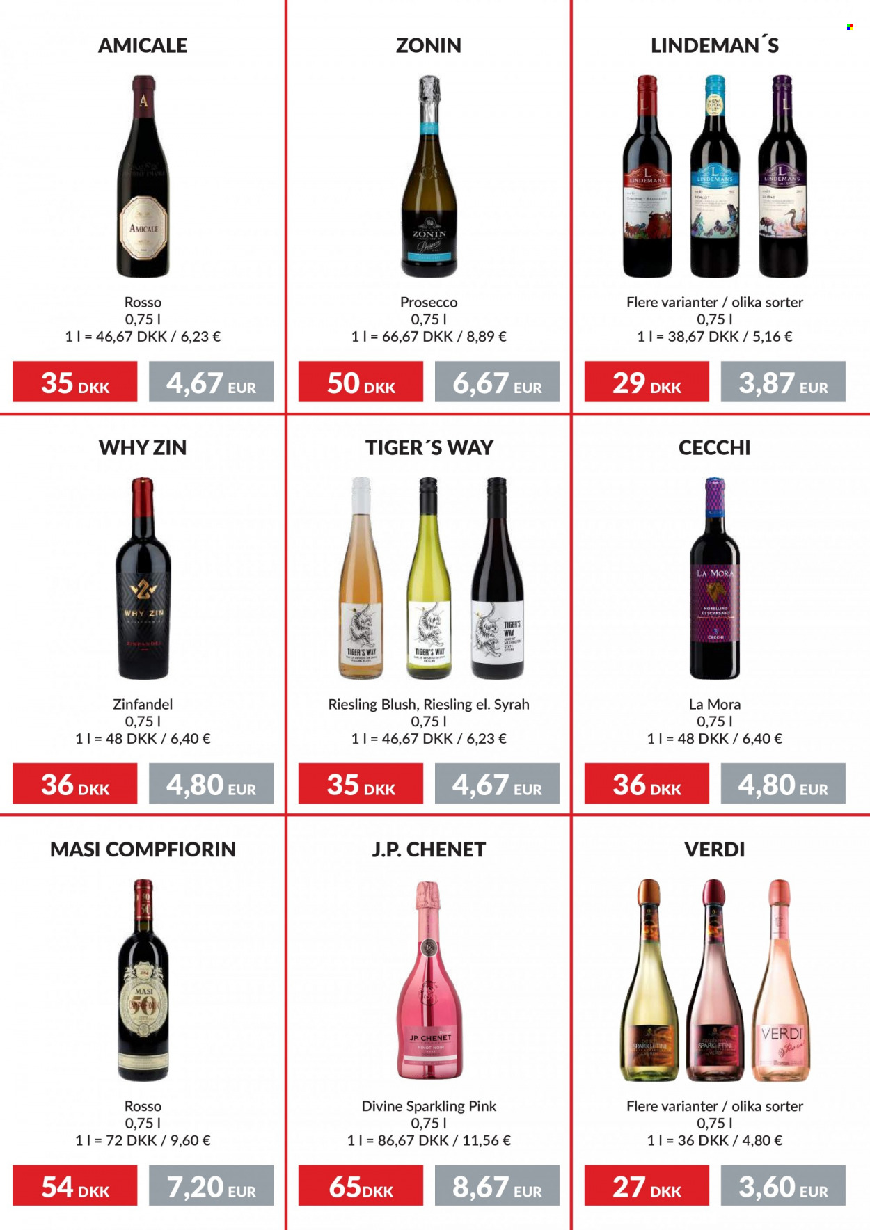 thumbnail - Nielsen Discount tilbud  - 27.4.2023 - 31.5.2023 - tilbudsprodukter - Pinot Noir, prosecco, Riesling, vin. Side 7.