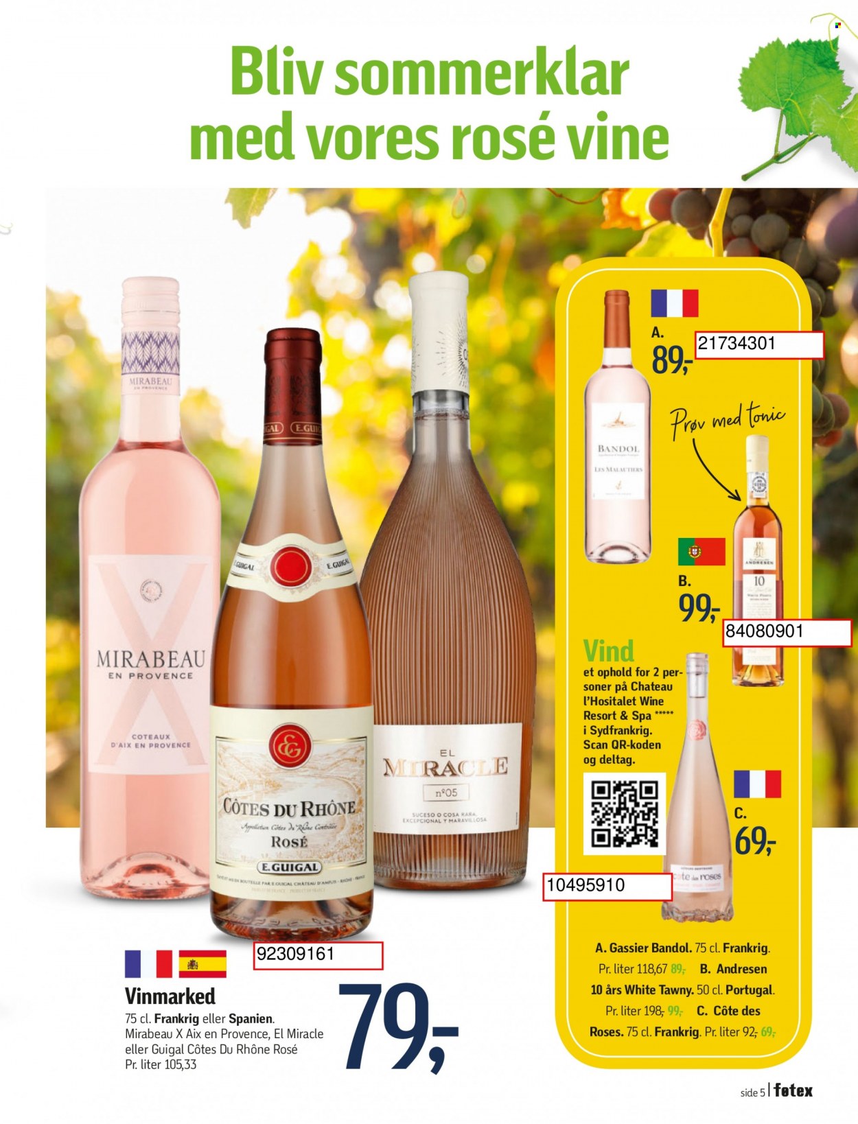 thumbnail - føtex tilbud  - 26.5.2023 - 8.6.2023 - tilbudsprodukter - tonic, Côtes du Rhône, hvidvin, Moser, vin. Side 55.