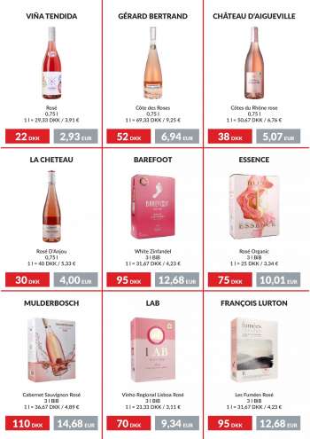 thumbnail - Côtes du Rhône rose 0,75 l 1 l = 50,67 DKK / 6,76 €