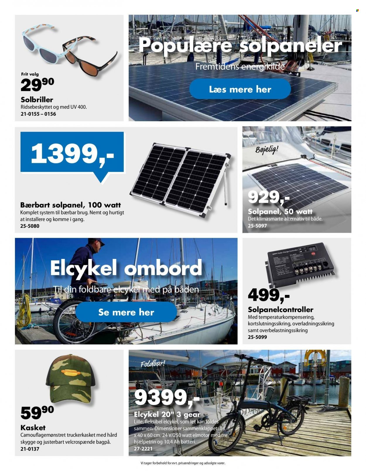 thumbnail - Biltema tilbud  - tilbudsprodukter - batteri, elektrisk cykel, solpaneler. Side 7.