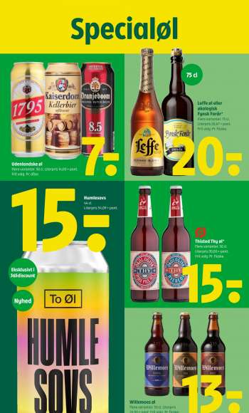 thumbnail - Udenlandske øl Flere varianter. 50 cl. Literpris 14,00 + pant. Frit valg. Pr. dåse.
