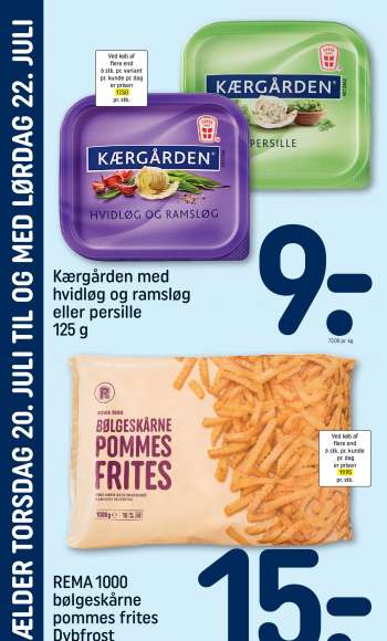 thumbnail - Kærgården med hvidløg og ramsløg eller persille 125 g72.00 pr. kg smørbar