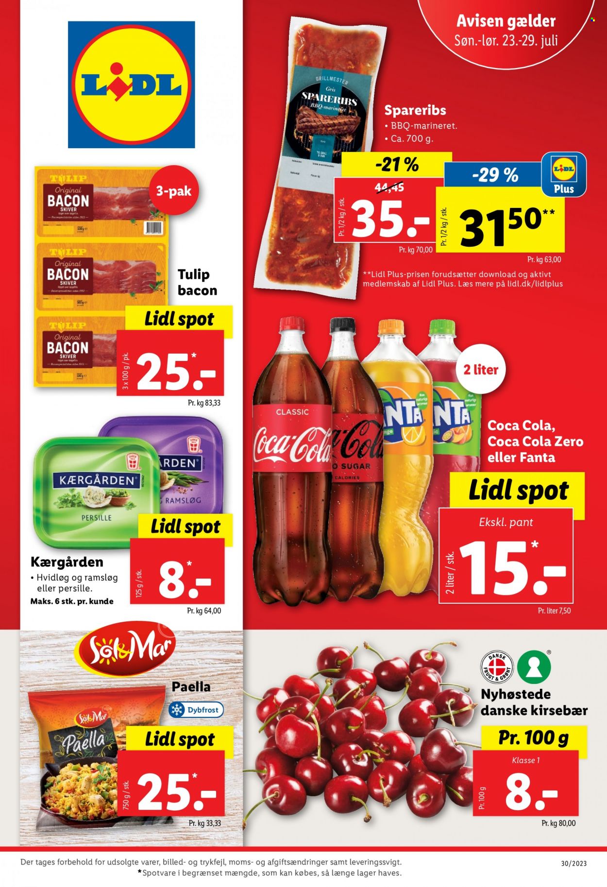 Lidl tilbud - 23.7.2023 - 29.7.2023. Side 1