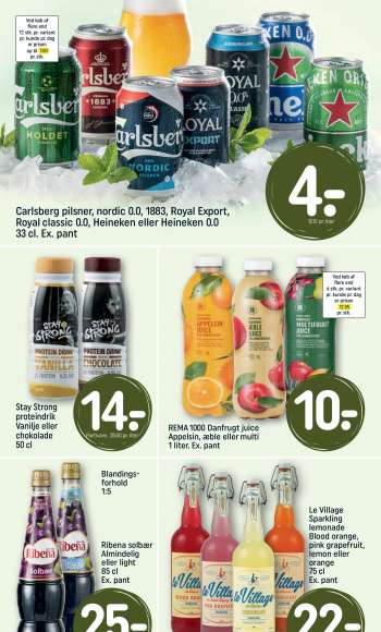 thumbnail - Carlsberg pilsner, nordic 0.0, 1883, Royal Export, Royal classic 0.0, Heineken eller Heineken 0.0