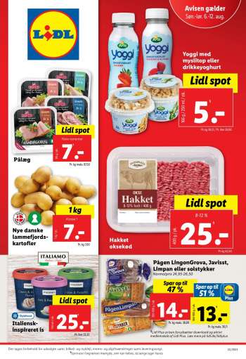 Lidl tilbudsavis  - 6.8.2023 - 12.8.2023.