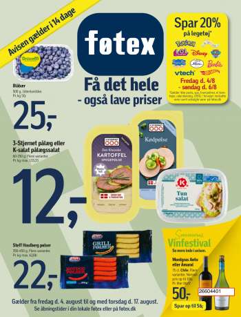 føtex tilbudsavis  - 4.8.2023 - 17.8.2023.