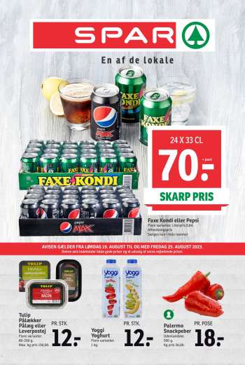 SPAR tilbudsavis  - 19.8.2023 - 25.8.2023.