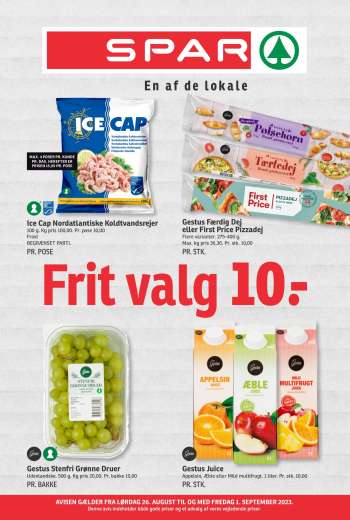 SPAR tilbudsavis  - 26.8.2023 - 1.9.2023.