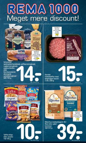 thumbnail - Danske hakkebøffer med bøgerøget bacon 2 stk./250 g 60.00 pr. kg