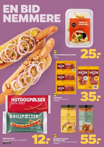 thumbnail - Pølseriet pølser 250 g. Hotdogpølser eller grillpølser. Pr. kg 48,00