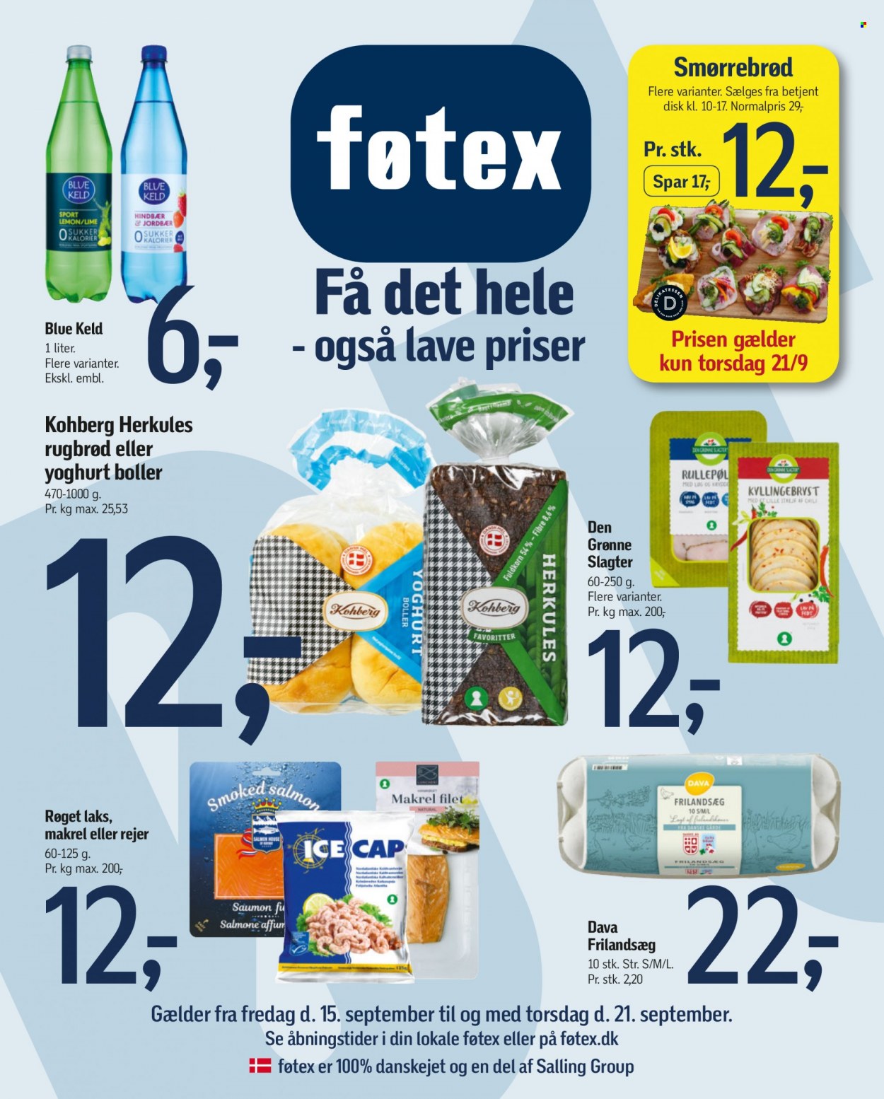 føtex tilbud - 15.9.2023 - 21.9.2023. Side 1
