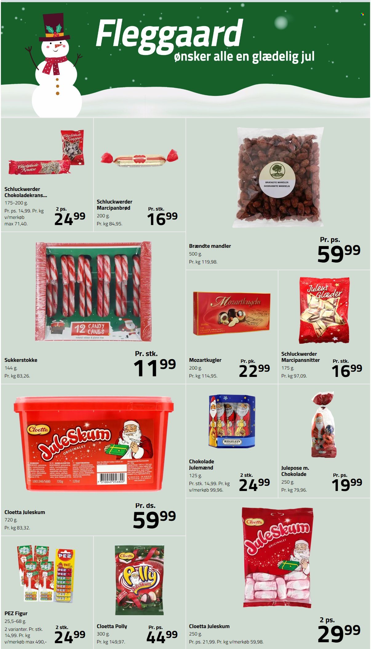 thumbnail - Fleggaard tilbud  - 13.9.2023 - 28.11.2023 - tilbudsprodukter - chokolade, marcipanbrød, PEZ, mandler. Side 6.
