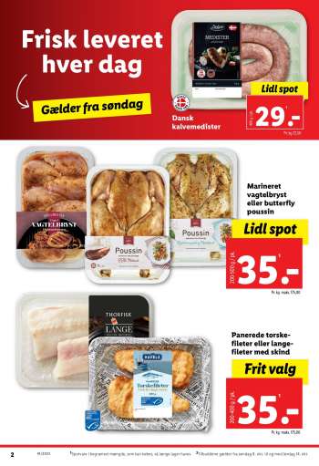 thumbnail - Marineret vagtelbryst eller butterfly poussin Lidl spot