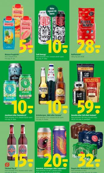 thumbnail - Grimbergen, 1664 eller Corona* Flere varianter. 33 cl. Literpris 30,30 + pant. Frit valg. Pr. flaske.