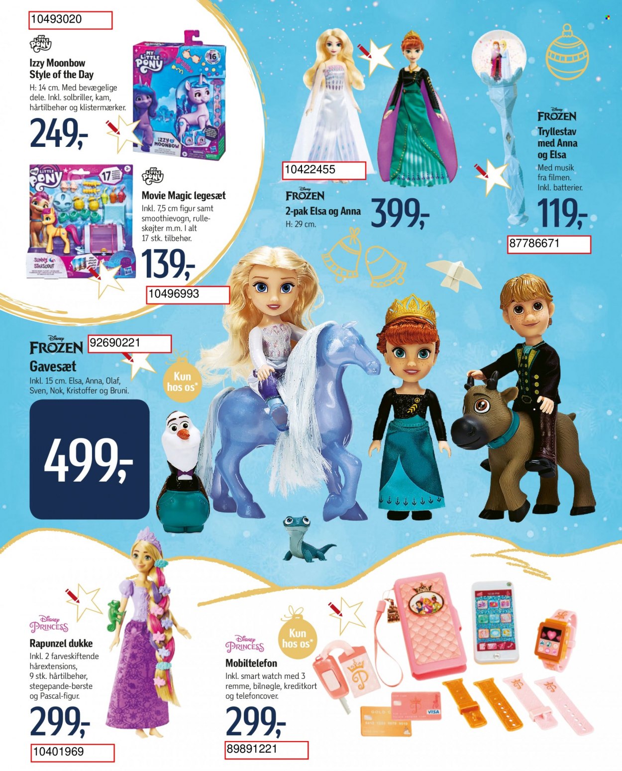 thumbnail - føtex tilbud  - 16.10.2023 - 31.12.2023 - tilbudsprodukter - Rapunzel, Frozen, Disney, stegepande, My Little Pony, mobiltelefon, smartwatch, dukke. Side 16.