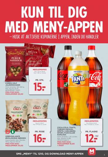 thumbnail - Coca-Cola Zero COCA-COLA, FANTA, TUBORG SQUASH, SPRITE, CARLSBERG SPORT, FUZE ELLER RAMLÖSA Flere varianter. 1,25-1,5 liter. Max. literpris 12,80. Afhentningspris PRIS FOR IKKE- MEDLEMMER 16,00 + PANT