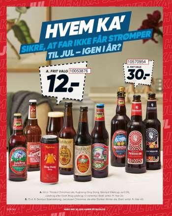 thumbnail - 50 cl. Thisted Christmas ale, Fuglsang Ding Dong, Skovlyst Ellebryg Jul 0,5%, Julebryg eller Godt Bryg julebryg i 2 varianter. Ekskl. embl. Pr. liter 24.-
