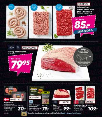 thumbnail - Burgerboost 300 g. Smoky Burger- boost af dansk kalv eller 350 g. Burgerboost af dansk oksebryst Pr. kg max. 100.-