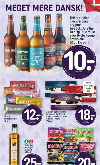 thumbnail - Thisted- eller Skanderborg bryghus JuleBuk, JuleSne, JuleElg, Jule mule eller Hytte hygge brown ale 50 cl. Ex. pant 20.00 pr. liter