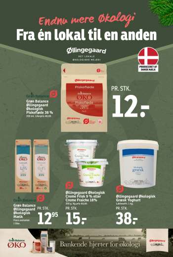 thumbnail - Grøn Balance Øllingegaard Økologisk Piskefløde 38 % 250 ml. Literpris 48,00.