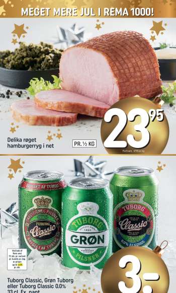 thumbnail - Tuborg Classic, Grøn Tuborg eller Tuborg Classic 0.0% 33 cl.