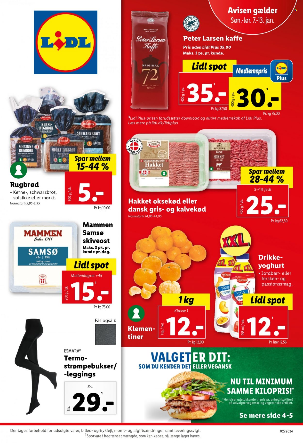 Lidl tilbud - 7.1.2024 - 13.1.2024. Side 1