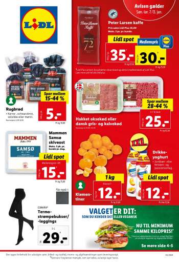 Lidl tilbudsavis  - 7.1.2024 - 13.1.2024.