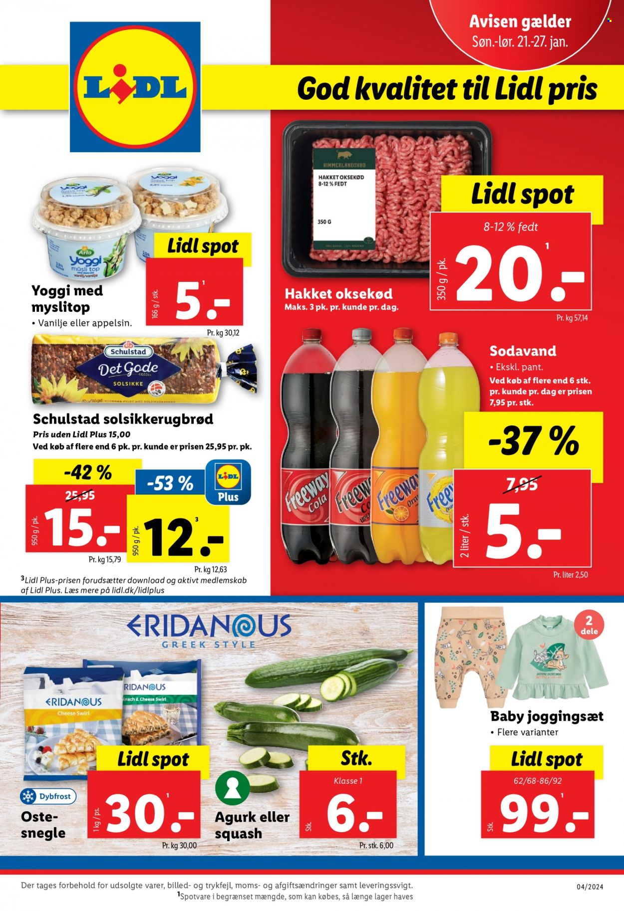 Lidl tilbud - 21.1.2024 - 27.1.2024. Side 1