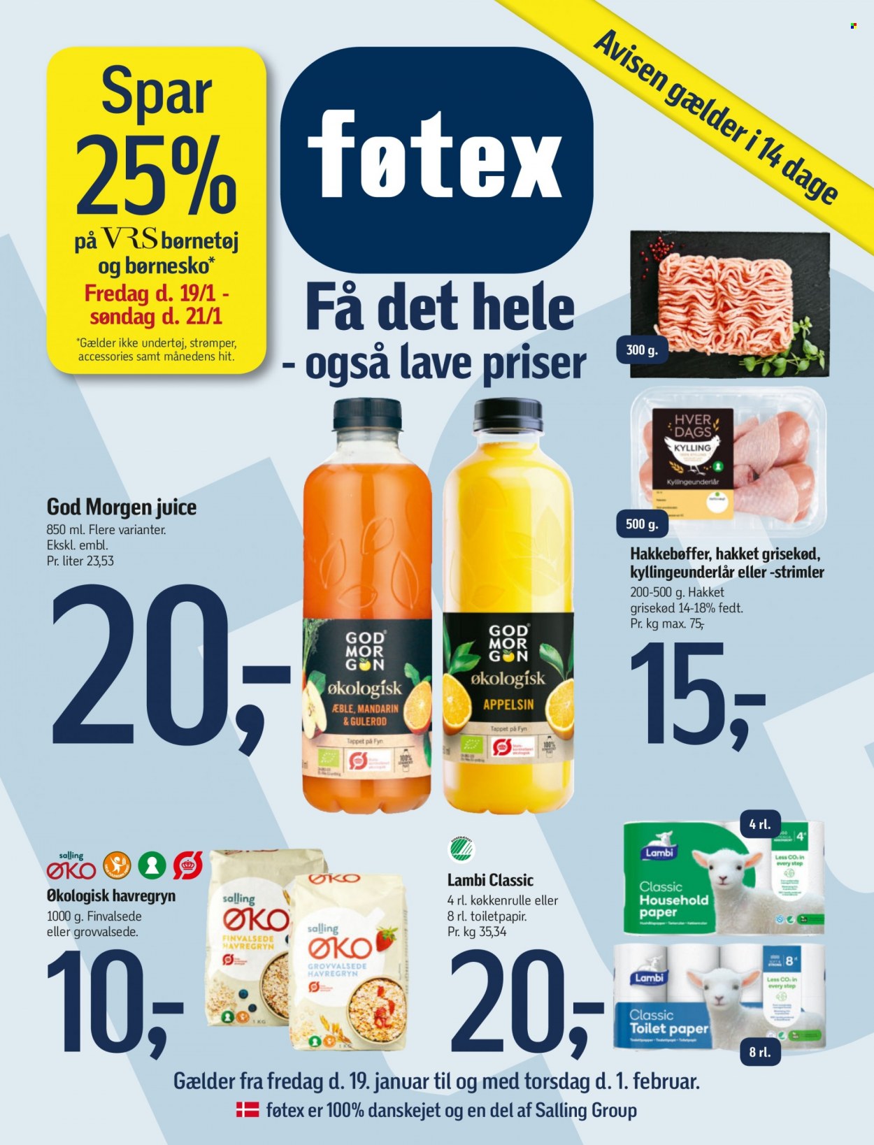 føtex tilbud - 19.1.2024 - 1.2.2024. Side 1