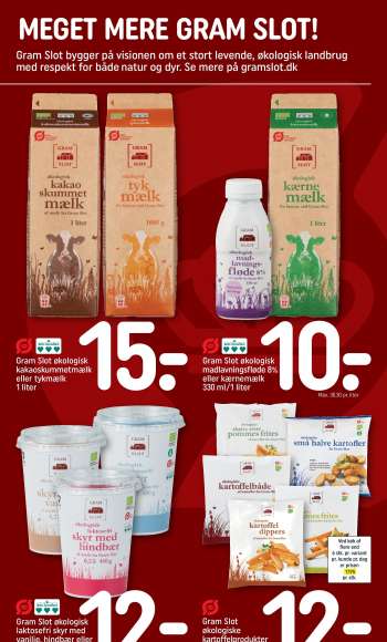 thumbnail - Gram Slot økologisk madlavningsfløde 8% eller kærnemælk 330 ml/1 liter
