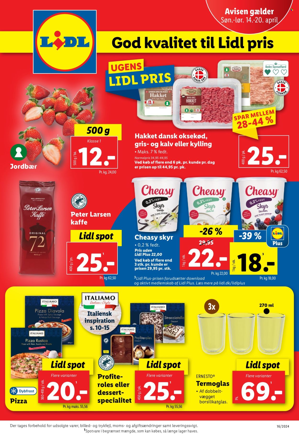 Lidl tilbud - 14.4.2024 - 20.4.2024. Side 1