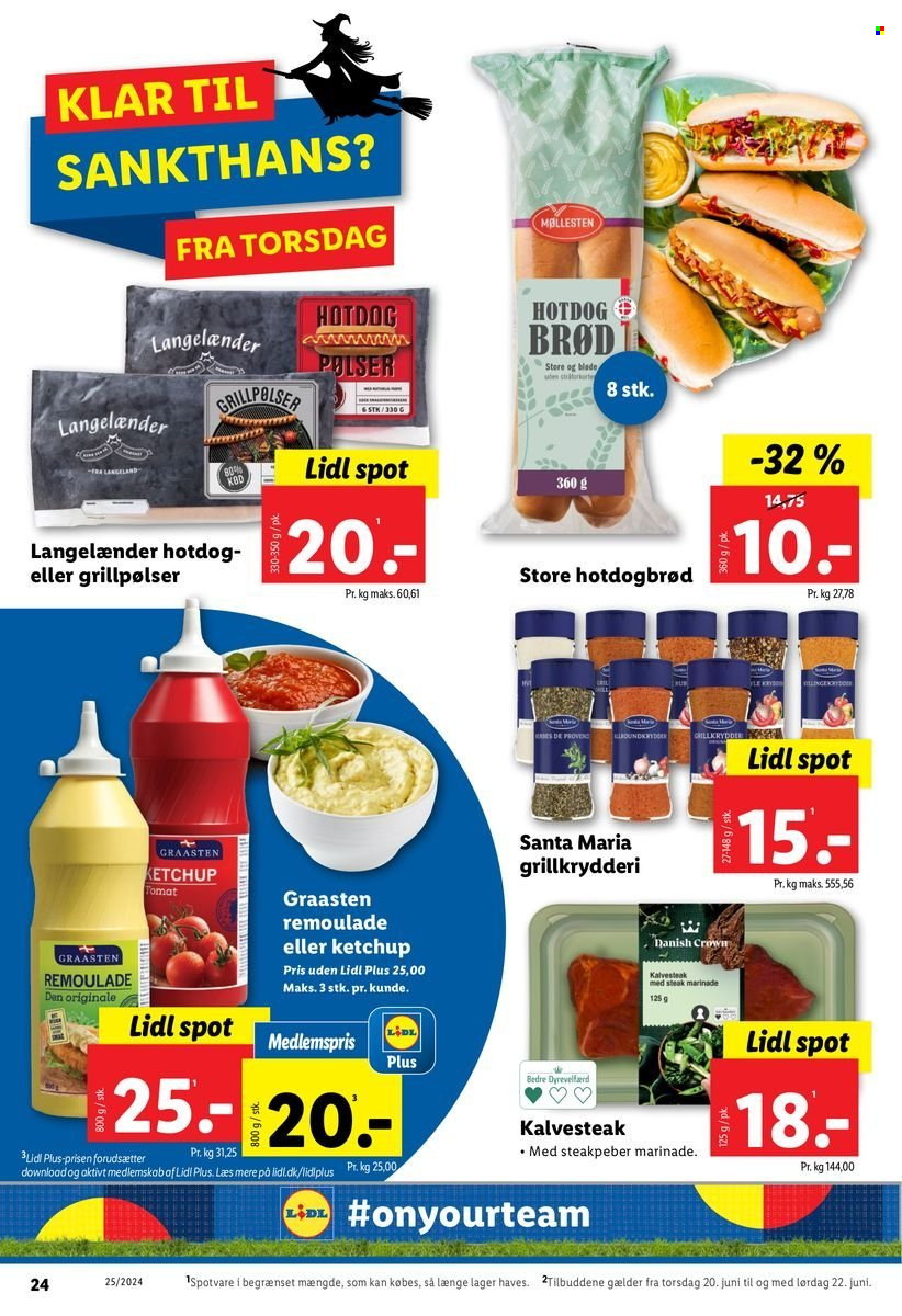 Lidl tilbud - 16.6.2024 - 22.6.2024. Side 24