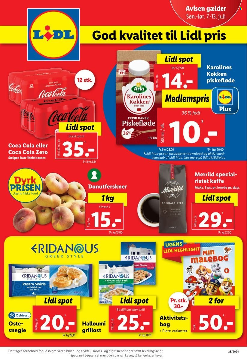 Lidl tilbud - 7.7.2024 - 13.7.2024. Side 1