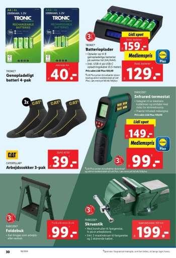 thumbnail - TRONIC Genopladeligt batteri 4-pak AAA eller AA.
