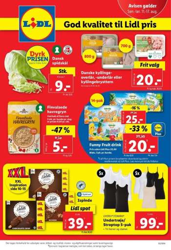 Lidl tilbudsavis  - 11.8.2024 - 17.8.2024.