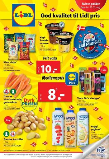 Lidl tilbudsavis  - 25.8.2024 - 31.8.2024.