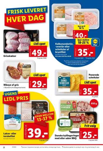 thumbnail - Kalkun­underlår, -overlår eller schnitzler af brystfilet 500-1000 g.