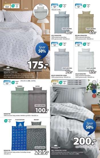 thumbnail - Sengetøj ASLI mikrofiber 140x200 støvet blå