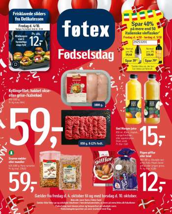 føtex tilbudsavis  - 4.10.2024 - 10.10.2024.
