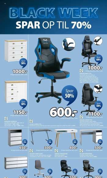thumbnail - Gamer-bord HALSTED 60x120 m/kop- og hovedtelefonholder sort