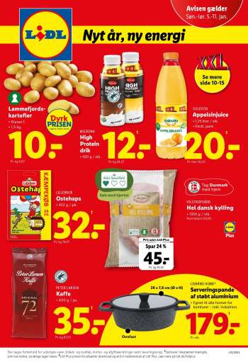 Lidl tilbudsavis  - 5.1.2025 - 11.1.2025.