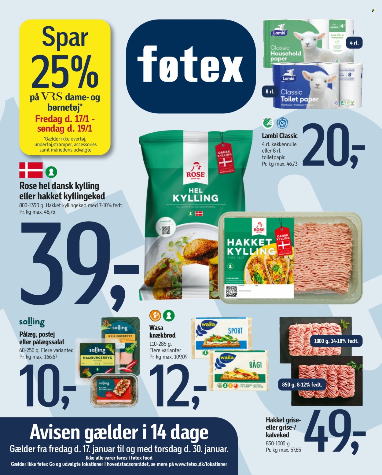 føtex tilbud - 17.1.2025 - 30.1.2025. Side 1
