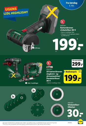 thumbnail - PARKSIDE Batteridreven vinkelsliber 20 V