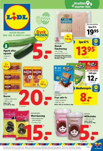 Lidl tilbudsavis  - 30.3.2025 - 5.4.2025.