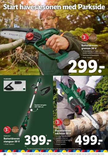 thumbnail - PARKSIDE Batteridreven grensav 20 V