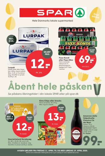 SPAR tilbudsavis  - 11.4.2025 - 19.4.2025.